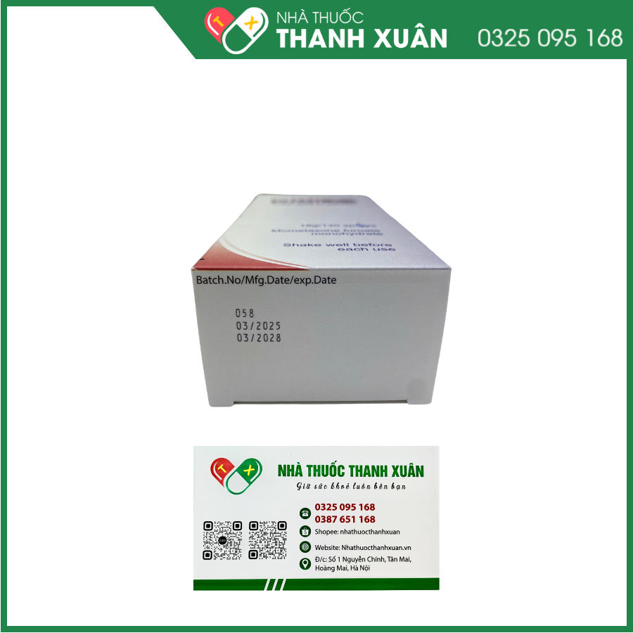 Thuốc xịt mũi Eu-fastmome 50 mg micrograms/actuation 18g điều trị viêm mũi dị ứng